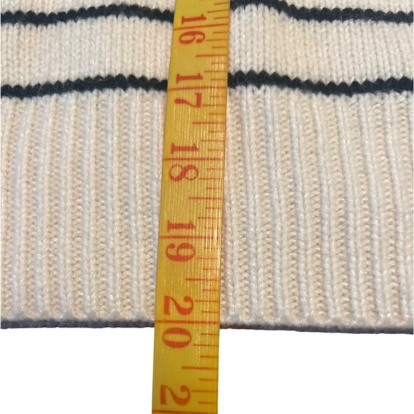 Tahari Womens Cream & Black Striped Knit Sweater Size XL - Picture 6 of 8